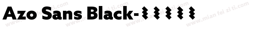 Azo Sans Black字体转换